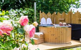 Cabane en bois avec bain nordique